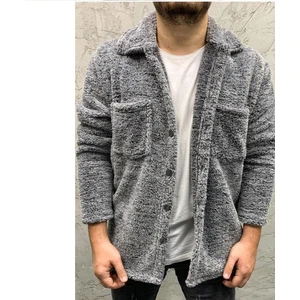 Welsoft Gri Peluş Ceket