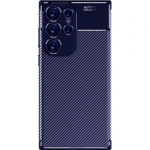 Samsung Galaxy S23 Ultra Karbon Görünümlü Silikon Kılıf Voyonero Kapak
