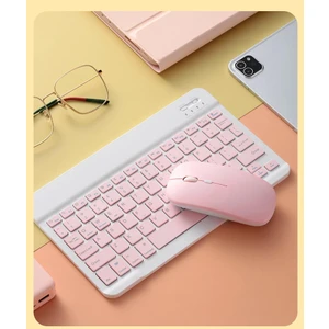 Gn-62 Kablosuz Bluetooth Klavye Mouse Seti Ultra Ince Taşınabilir Ingilizce Q Klavye