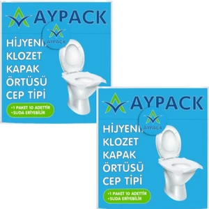 Hijyenik Taşınabilir Klozet Kapak Örtüsü Cep Tipi 10'lu 2'lipaket