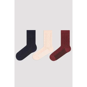 Kız Çocuk Dalga 3lü Soket Çorap