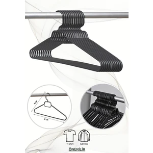 Olgun Home 80 Adet Siyah Plastik Ekonomik Elbise Askısı