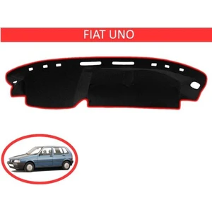 Lee Willson 1983-1997 Modellerine Uygun Fiat Uno Torpido Koruma Halısı Siyah Kenar Renk Kırmızı