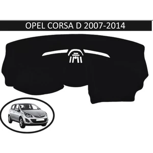 Lee Willson Opel Corsa D Modellerine Uygun Torpido Koruma Halısı Siyah Kenar Renk Siyah