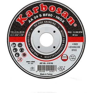 Inox Kesme Diski (Karbosan 125X1.0X22.23)
