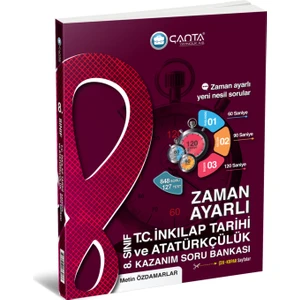 Çanta Yayınları 8. Sınıf LGS Inkılap Tarihi Zaman Ayarlı Kazanım Soru Bankası