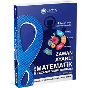 Çanta Yayınları 8. Sınıf LGS Matematik Zaman Ayarlı Kazanım Soru Bankası - Yeni