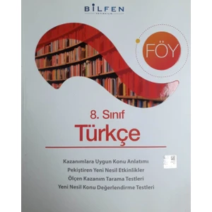 Bilfen Yayınları 8. Sınıf LGS Föy Türkçe Konu Anlatımlı