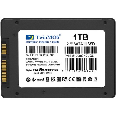 Twinmos Tm1000Gh2Ugl 1TB 580-550MB Sata3 SSD Fiyatı