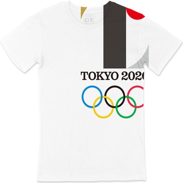 Cix Tokyo 2020 Olimpiyat Cep Logo Tasarımlı Beyaz Tişört Fiyatı