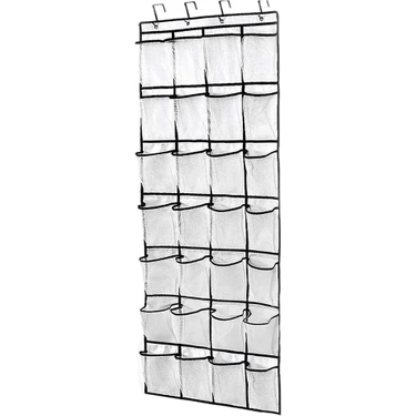 Kapının Üstünde 28 Cep Ayakkabı Organizatörü Ayakkabı Rafı Depolama Çantaları Asılı