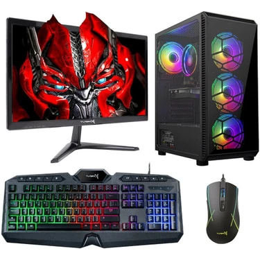 Turbox Tx423 Intel Core i3 3220 8GB Ram 128GB SSD 1TB HDD 4GB EK. 21.5" Monitör Masaüstü Oyun Pc