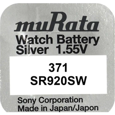 Murata SR920SW 371 1 Adet Orjinal Japon Kol Saati