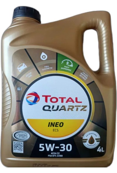 Total Quartz İneo ECS 5W-30 4 Litre Motor Yağı (Üretim Yılı :2022)