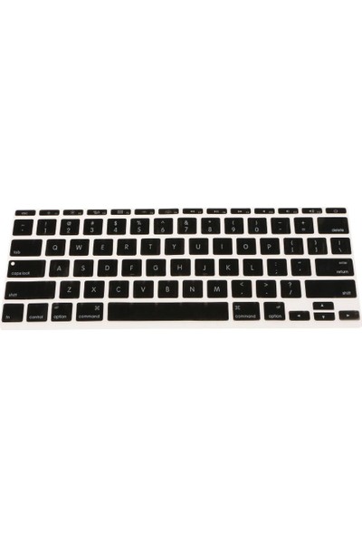Bestnify Silikon Klavye Kapağı 1.6 '' Dizüstü Bilgisayar Kauçuk Siyah (Yurt Dışından)