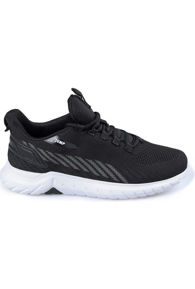 JUMP 26441 Siyah - Kırmızı - Beyaz Erkek Günlük Rahat Yürüyüş Koşu Sneaker Spor Ayakkabı