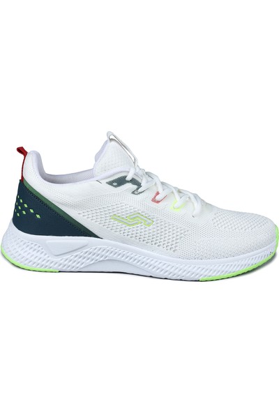JUMP 26623 Beyaz - Neon Yeşil Erkek Günlük Rahat Yürüyüş Koşu Sneaker Spor Ayakkabı