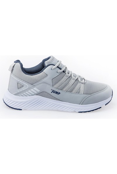JUMP 24865 Açık Gri - Lacivert Erkek Günlük Rahat Yürüyüş Sneaker Spor Ayakkabı