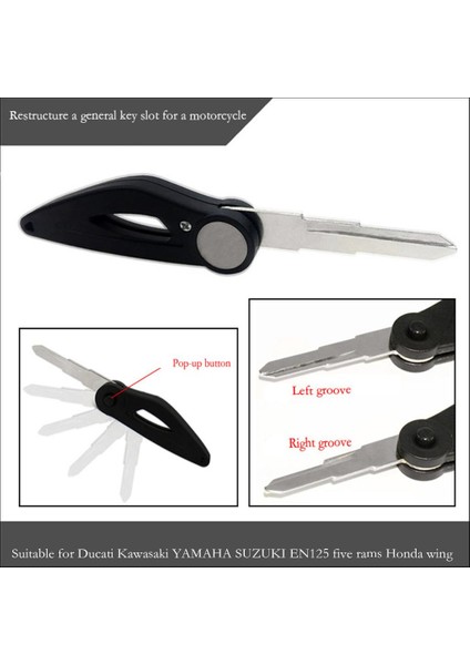 Sağ Yuva Için Motosiklet Flip Katlanır Anahtar Boş Bıçağı (Yurt Dışından) modelleri