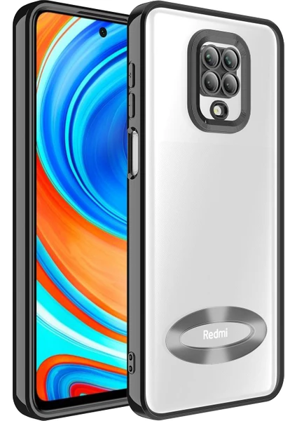 Xiaomi Redmi Note 9 Pro Kılıf Omega Kamera Korumalı Logo Gösteren Silikon