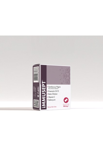 İmmusept Kara Mürver Koenzim Q10 Beta Glukan Vitamin C Çinko 30 Tablet