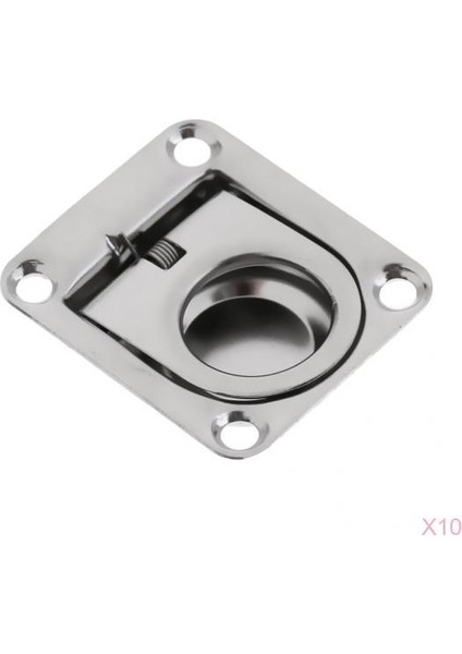 10PCS Deniz Paslanmaz Çelik Tekne Flush Montaj Çekme Mandalı Kaldırma Kolu (Yurt Dışından)