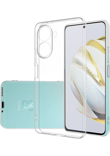 Huawei Nova 10 Se Kılıf Şeffaf Kamera Korumalı Renksiz Esnek Silikon Kapak Kilif