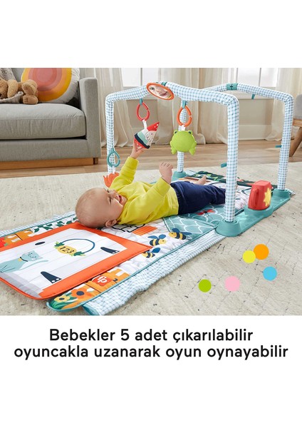 3'ü 1 Arada Sevimli Kulübe Jimnastik Merkezi, Bebeğinizle Birlikte Büyüyen Karın Üstünde Oyun Minderi ve Oyuncaklı Emekleme Tüneliyle HJK45 modelleri