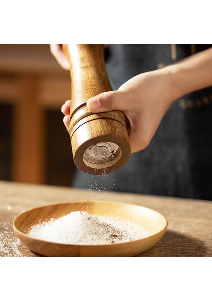 Masterchef Tuz Karabiber Değirmeni Baharat Öğütücü Ahşap 21 Cm fiyatları