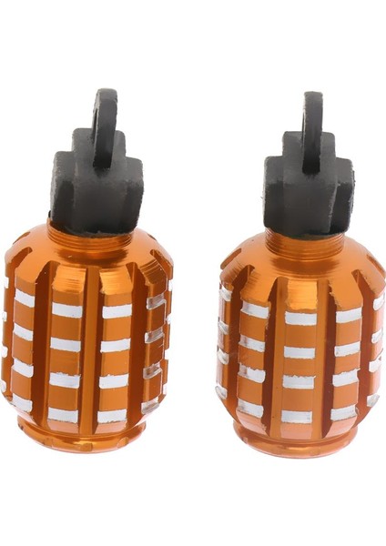 2pcs Araba Motosiklet Bisikleti Için Lastik Valf Toz Kapakları - Altın (Yurt Dışından) modelleri