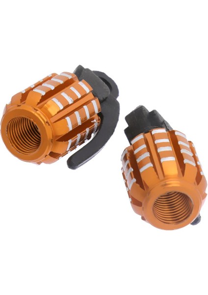 2pcs Araba Motosiklet Bisikleti Için Lastik Valf Toz Kapakları - Altın (Yurt Dışından) indirimleri