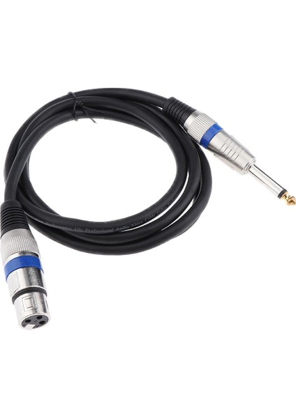 6.35MM Ts Erkek Fişe Xlr Kadın Mikrofon Stereo Dengesiz Ses Dönüştürücü Adaptör Kabloları Kablosu 150CM