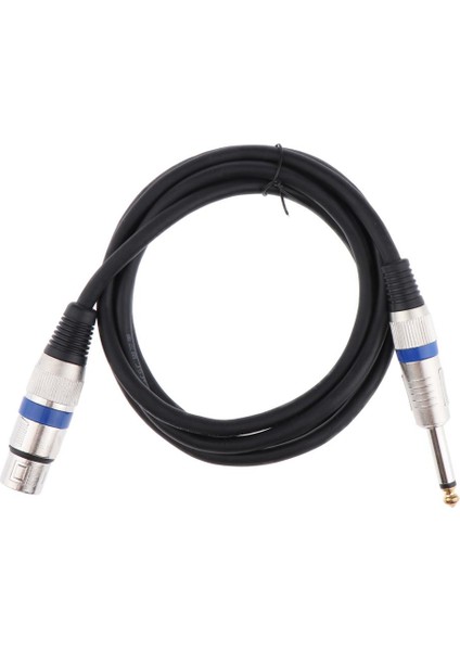 6.35MM Ts Erkek Fişe Xlr Kadın Mikrofon Stereo Dengesiz Ses Dönüştürücü Adaptör Kabloları Kablosu 150CM