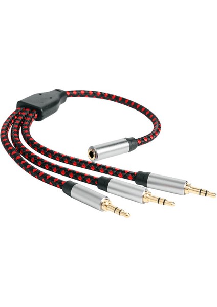 3,5mm Ses Jakı Uzatma Kablosu 3 Erkek - Kadın Kulaklık Aux Cord 30CM