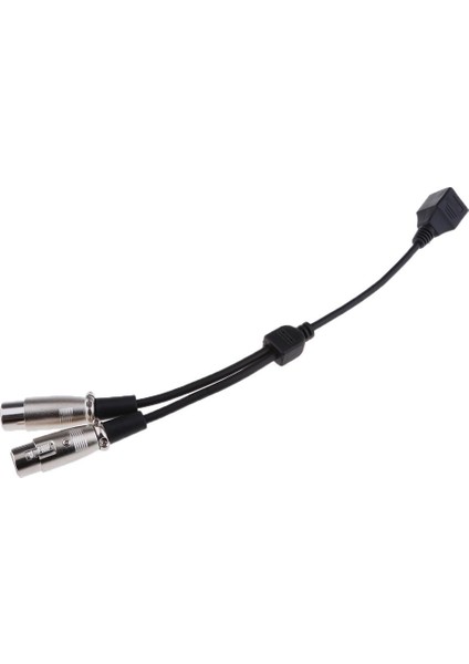 3 Pin Xlr Dişi - Dişi Adaptör Uzatma Kablosu 25CM/0.8FT