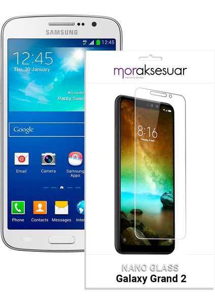 Samsung Galaxy Grand 2 Nano Kırılmaz Cam Ekran Koruyucu Ince Esnek