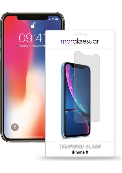 Apple iPhone X/xs Temperli Kırılmaz Cam Ekran Koruyucu Sert Şeffaf