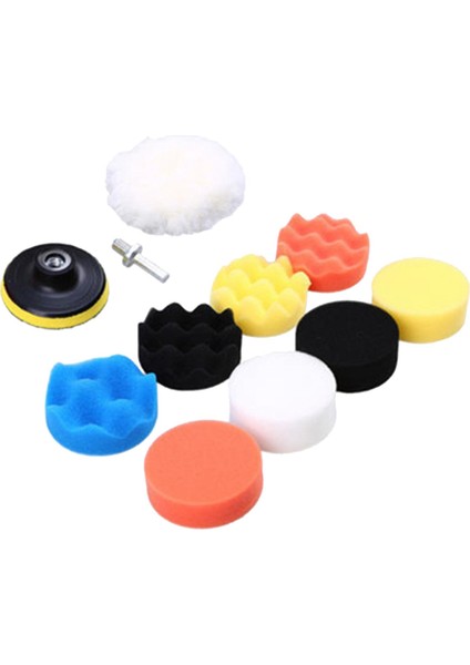 Sünger Parlatma Padi Parlatma Yün 11 Pcs Sünger Parlatma, Parlatma Pedi, Otomatik Parlatma Kiti - Çok Renkli 3 Inç (Yurt Dışından)