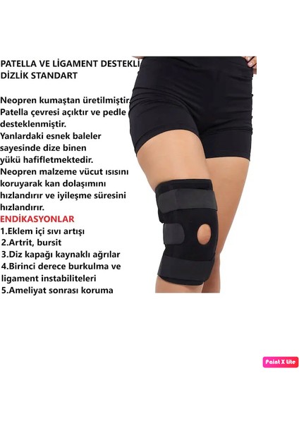 l 2'li Roll Patella ve Ligament Destekli Dizlik Ayarlanabilir Bedenli fırsatları