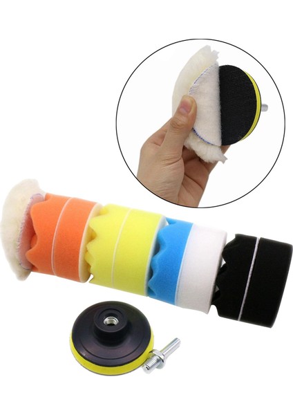 Sünger Parlatma Padi Parlatma Yün 11 Pcs Sünger Parlatma, Parlatma Pedi, Otomatik Parlatma Kiti - Çok Renkli 3 Inç (Yurt Dışından) modelleri