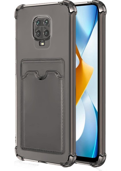 Xiaomi Redmi Note 9 Pro Max Card Slot Shock Kılıf Füme
