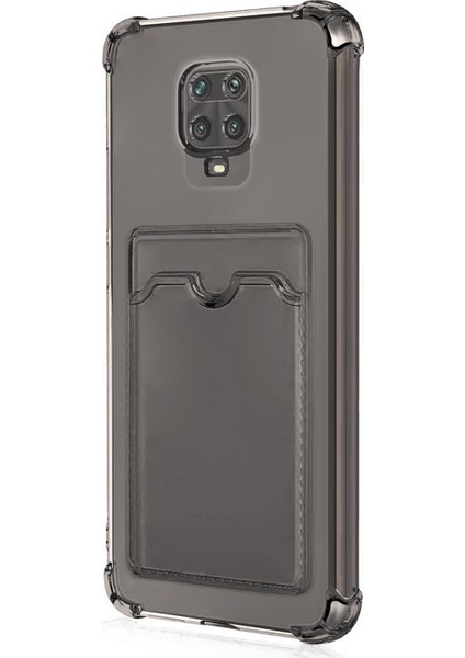 Xiaomi Redmi Note 9 Pro Max Card Slot Shock Kılıf Füme