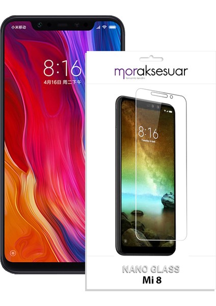 Xiaomi Mi 8 Nano Kırılmaz Cam Ekran Koruyucu Ince Esnek