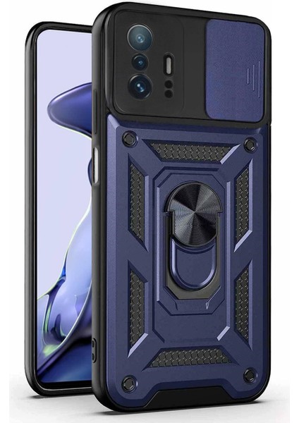 Xiaomi Mi 11T Pro Kılıf Impact Resistant Lacivert