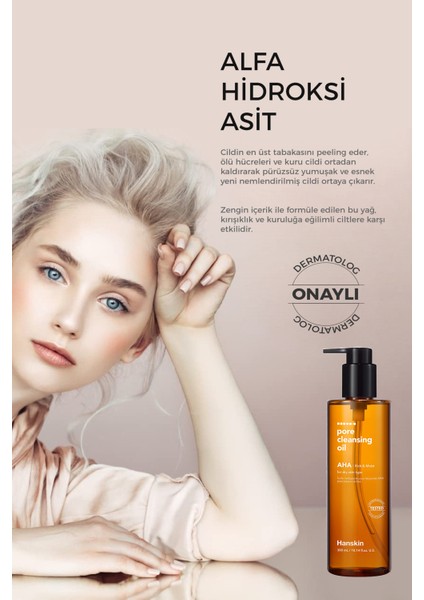Pore Cleansing Oil Aha - Kuru Ciltler Için Makyaj Temizleme Yağı [ 300 ml ]