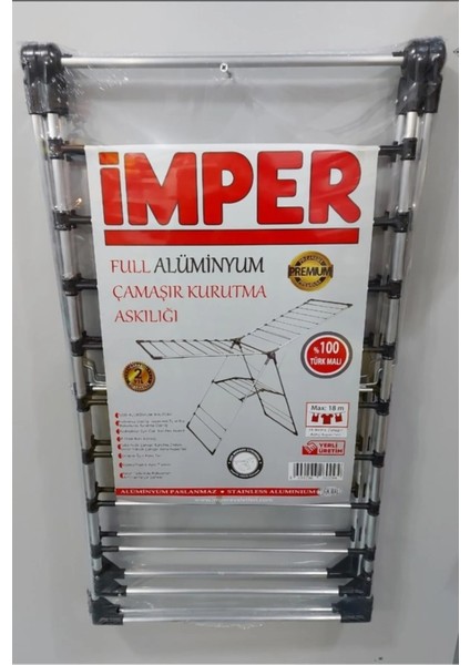 Imper Alüminyum Çamaşır Askılığı