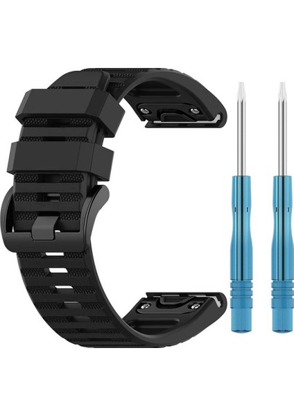 Garmin Fenix 6 Sapphire Titanium Kordon Quick Fit Strap Band Siyah fiyatları
