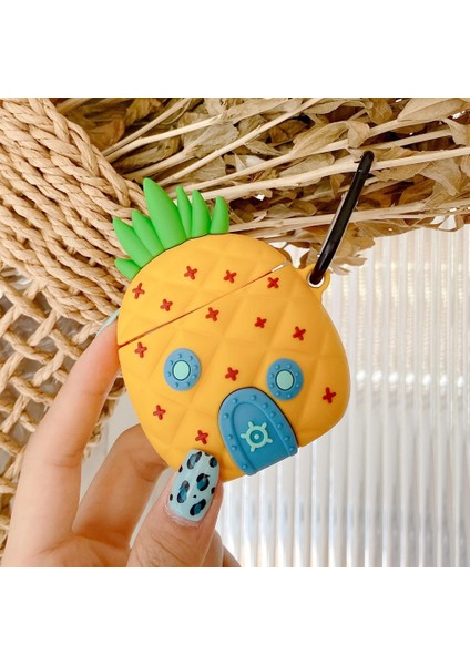 AirPods 1. Nesil / 2. Nesil Kılıf Cartoon Figürlü Silikon Crtn-Fgr-Spngb-Hse fiyatları