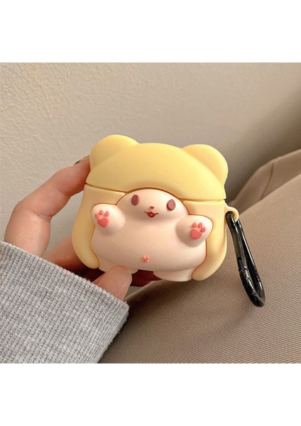AirPods Pro Kılıf Cartoon Figürlü Silikon Crtn-Fgr-Clk-Br fiyatları
