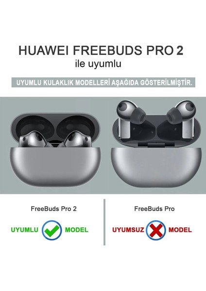 Huawei Freebuds Pro 2 Kılıf Askılı Mat Silikon Lila modelleri